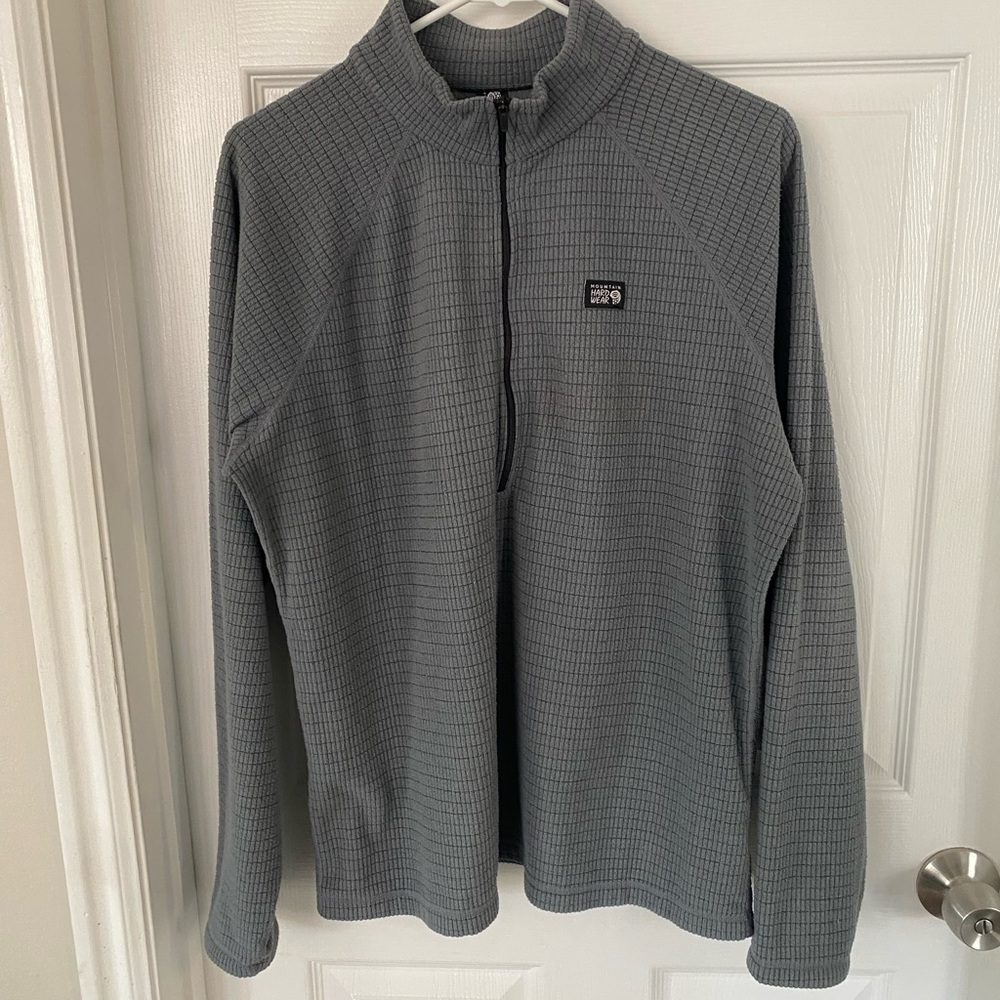 Mountain Hardwear Men's Gray Zip-Up Sweater